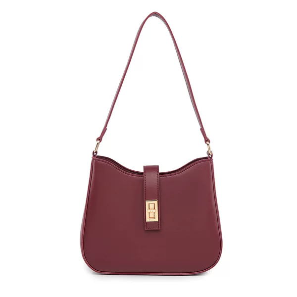 Trendy Textured Lock Bag for Women 2025 Spring, Summer, Autumn and Winter New Trendy Fashion Simple Commuter Shoulder Bag Armpit Bag