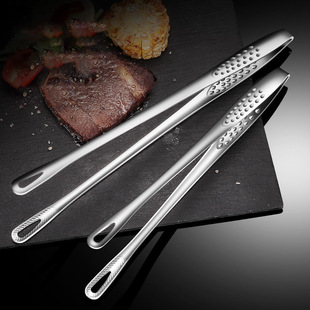304 Stainless Steel Korean Style Barbecue Clip Extended Cuisine Clip Steak Clip Buffet Barbecue Clip Kitchen Food Clip