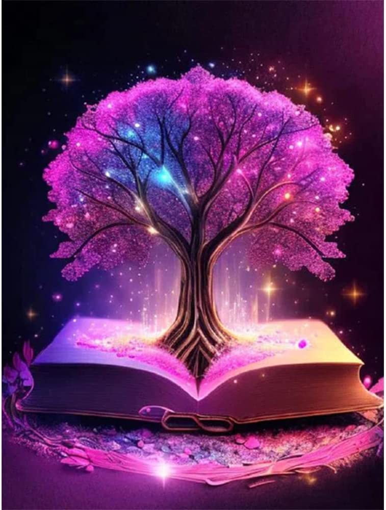 Venta caliente 5d diamante pintura diamante completo DIY diamante redondo vida árbol diamante bordado colgante pintura diamante pegatinas sala de estar pintura decorativa