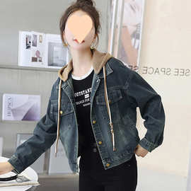 小个子欧货高端牛仔外套短款大码女早春秋季新款休闲减龄夹克衣服