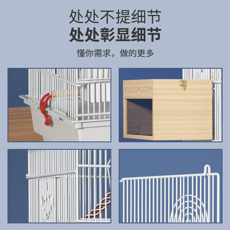 Специальная клетка для попугаев Пионы.Special Peony Eight Brother Tiger Living Bird Cage Large Family Luxury Villa Wholesale