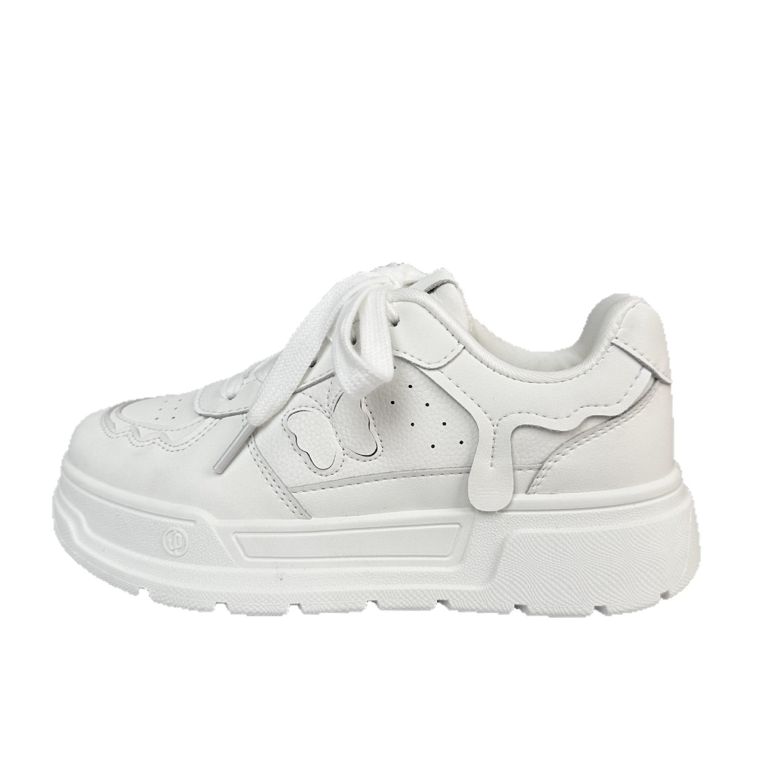 Yuanbo nicho no golpear zapatos de skate para mujeres 2025 nuevo primavera y otoño zapatos blancos de suela gruesa zapatos de pan universal