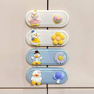 Drawer Lock Children's Safety Lock Anti-door Artifact Cute Cartoon Baby Anti-opening Refrigerator Cabinet Door Lock Anti-pinch Hand