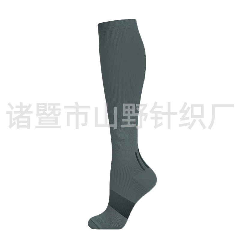 Calcetines Largos de Compresión Deportivos 200N de Nailon, Respirable y Absorción del Sudor, para Correr image 15