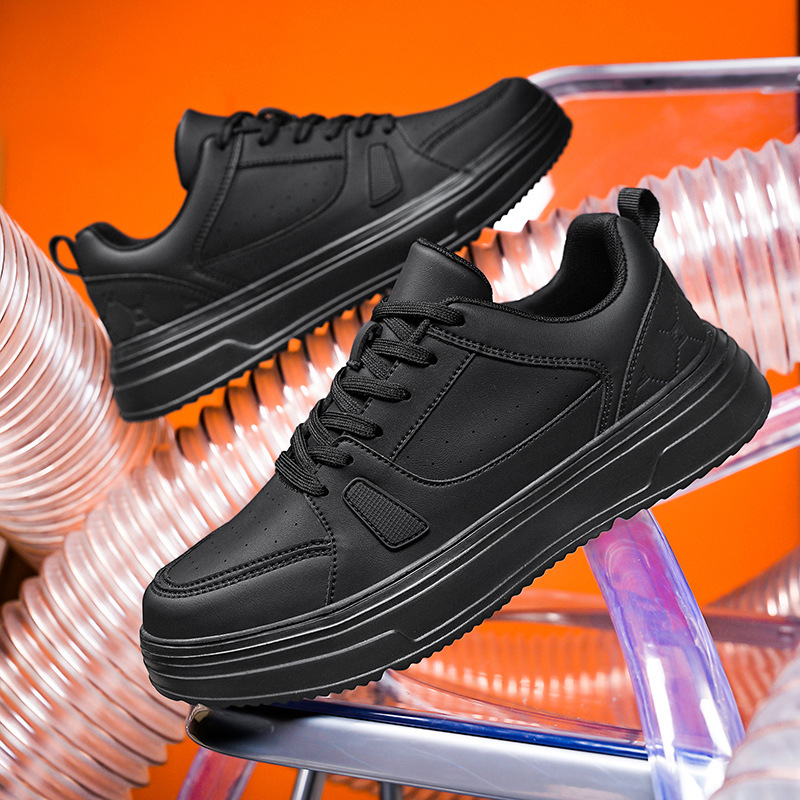 25 primavera y otoño transfronterizos ligeros antideslizantes cómodos zapatos de skate de estilo casual estudiantes pareja adolescente 48 zapatos blancos de tamaño grande