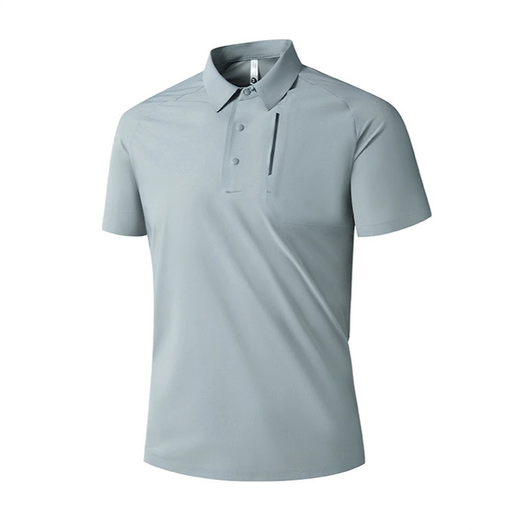 High-End Summer Business Polo Shirt Golf Quick-Drying Fashion Running Casual Men's Ice Silk Short-Sleeved T-Shirt New Product