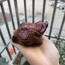 批发仿古玉石金蟾家居客厅摆件古玩收藏玉石金钱蟾蜍摆设工艺品