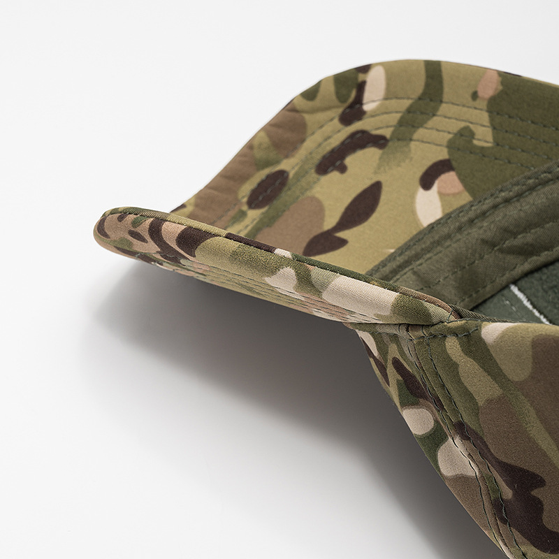 Camuflamiento transfronterizo sombrero táctico de béisbol sombrero de escalera al aire libre sombrero de protección solar sombrero de lengua de pato unidireccional velcro sombrero transpirable