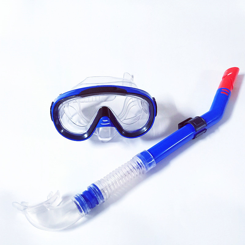 工厂供应泳镜套装潜水镜+半干式呼吸管浮潜蛙镜潜水套装游泳装备
