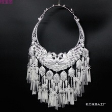 苗族银饰项圈发饰项链侗族银项圈瑶族少数土家族颈饰彝族苗