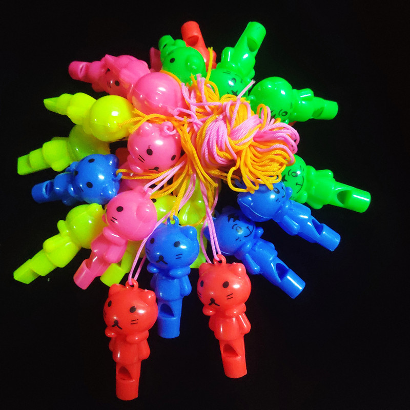 Silbato de fútbol con cuerda – para animar, árbitro, cordón, silbato animado para niños, venta al por mayor