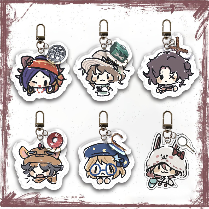 Fifth Personality Q Edition Keychain Priest Double-sided Acrylic Keychain Souvenir Gift Peripheral Pendant Fifth Personality Q Edition Keychain Priest Double-sided Acrylic Keychain Souvenir Gift Peripheral Pendant