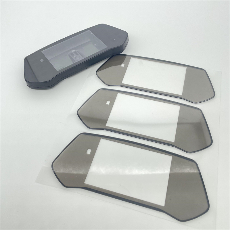 丝印半透黑PC透明视窗慧鹏 CNC精雕液晶屏显示镜片 可做电镀银色