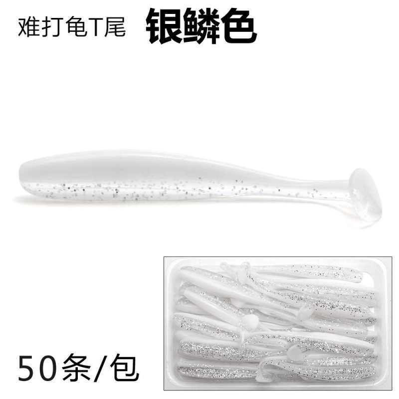 Sebo blando de pesca explosiva 50 talas de insectos blandos cabeza de plomo de pescado de pescado boca de osmanthus cebo falso de agua dulce de Texas conjunto de pesca