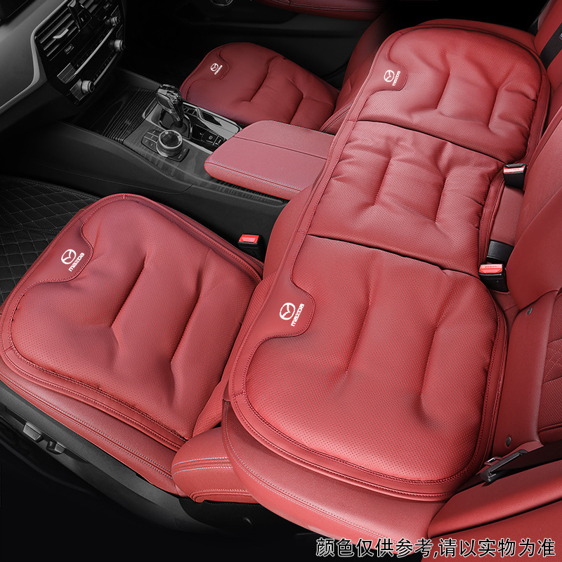マツダ3 アンケセラ CX-30CX-4に適した、完全密閉型の夏用シートクッション、腰サポート、通気性のあるアイスシルクシートカバー|undefined