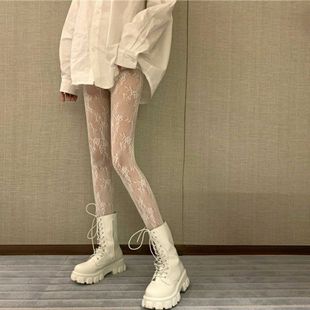 Spring and summer bottoming pants hollow Flower Vine lace stockings sexy pantyhose leggings ladies leg stockings