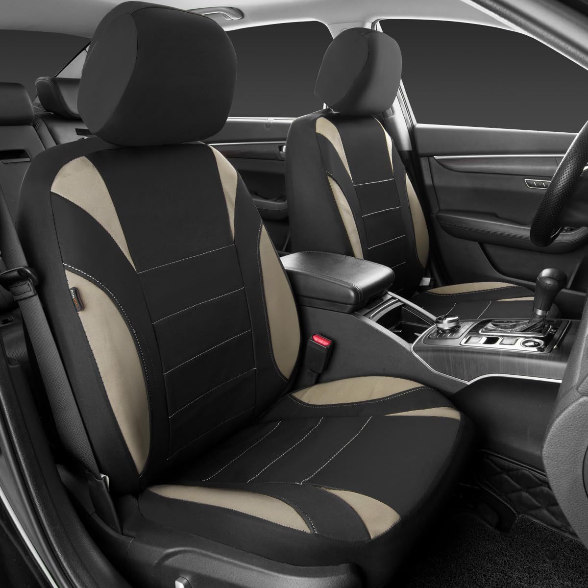 Pu Single-Line Crescent Leather Style Universal Car Seat Cushion Cover Amazon Temu Car Seat Cover