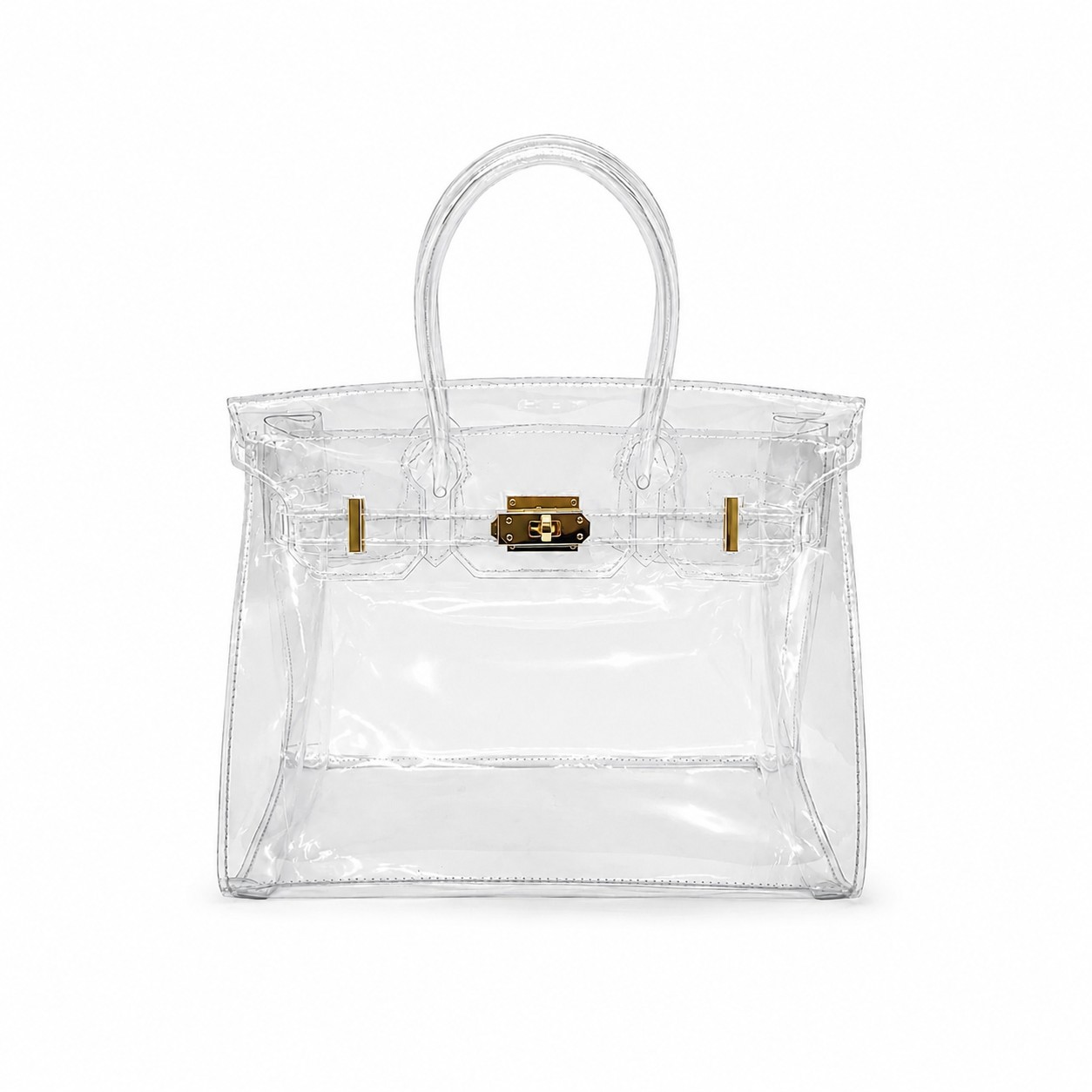 Cross-Border Popular Jelly Transparent Bag, Summer Beach Bag, Platinum Bag, Pvc Handbag, Concert Security-Free Women's Bag