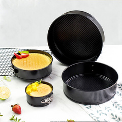Multi-size carbon steel cake mold live bottom non-stick baking pan lock cake mold oven DIY baking tools