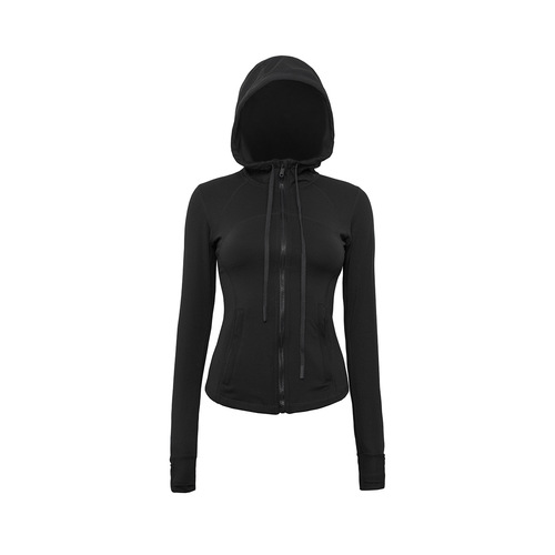 Lulu Fitted Jacket * Double-Faced Fleece Yoga Wear Women's Jacket Slimming Sports High-Elastic Fitness Outerwear