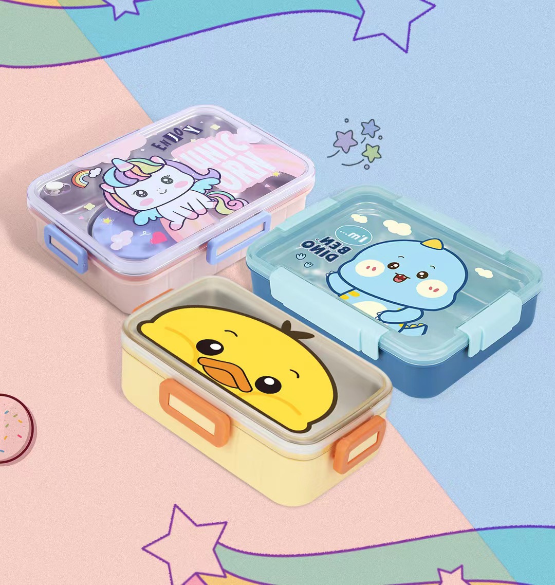 Transfronterizo aislamiento estudiante cantina compartimiento de acero inoxidable caja de almuerzo de oficina caja de almuerzo