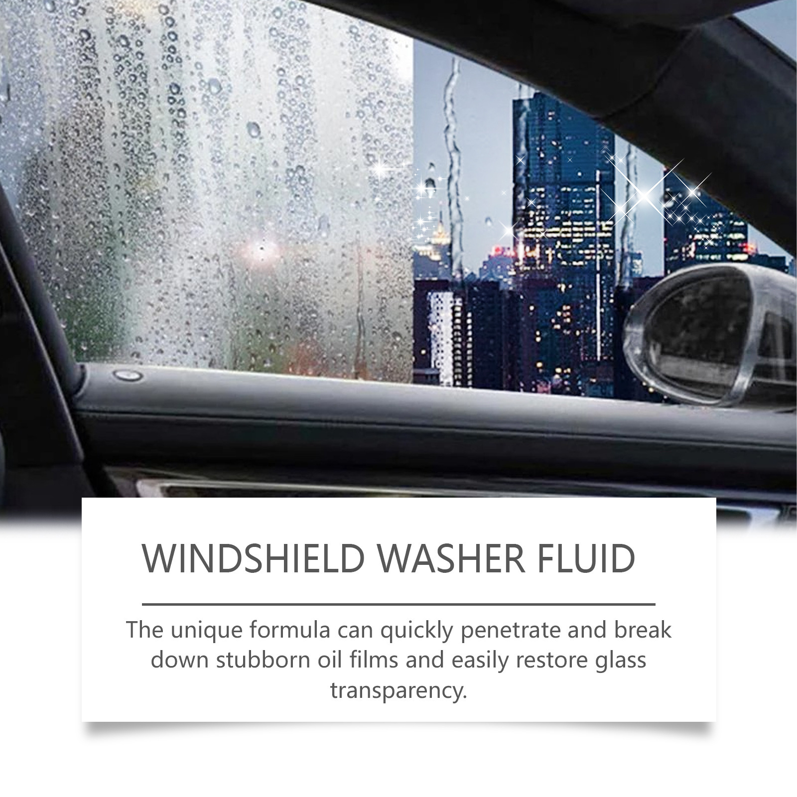 Rayhong Windshield Washer Fluid Car Glass Anti-Fog Water Repellent Penetration Decomposition Stubborn Oil Film Cleaner