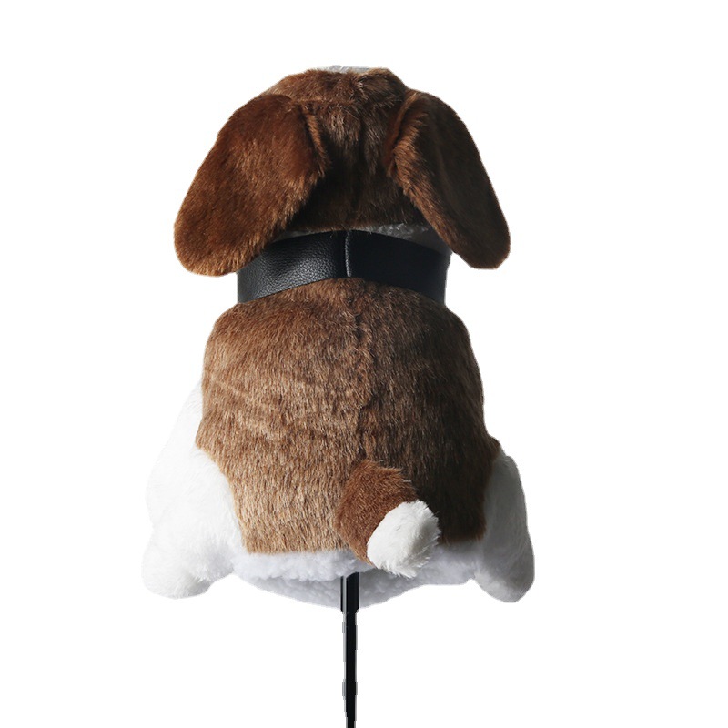 Cubierta de club de golf animal transfronterizo engrosada cachorro cubierta de club de madera cubierta protectora de cabeza de Club lindo de dibujos animados al por mayor