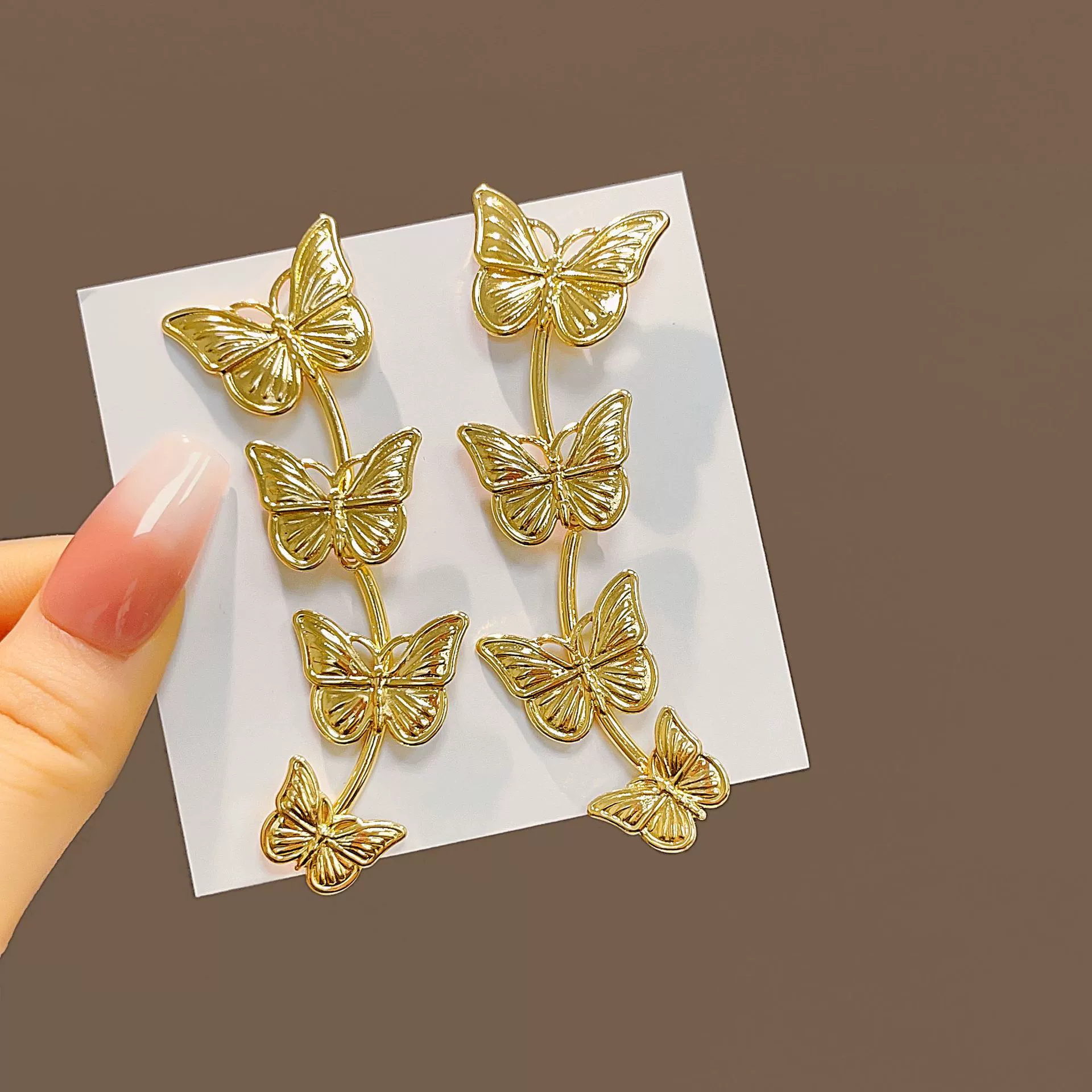Классические серьги из металла, европейский стиль, простой элегантный дизайн, отделка золото/серебро