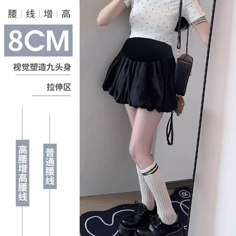 Trousers, thin shorts, flashlight with belly support, skirt, new collection, for teenagers, loose fit, fitted