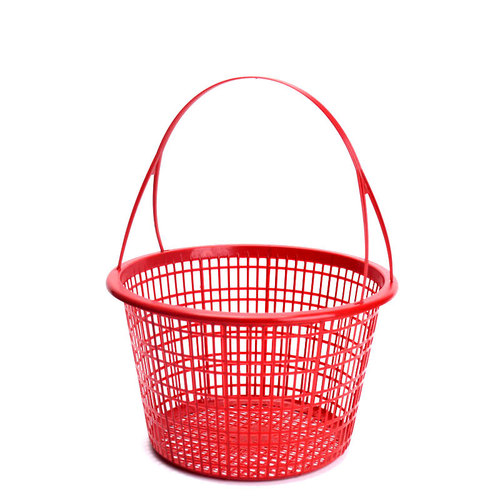 IYR7 Round Fruit Harvest Basket 1-10 Pounds Strawberry Basket Plastic Handheld Round Basket Blueberry Cherry Mulberry Basket Waxberry