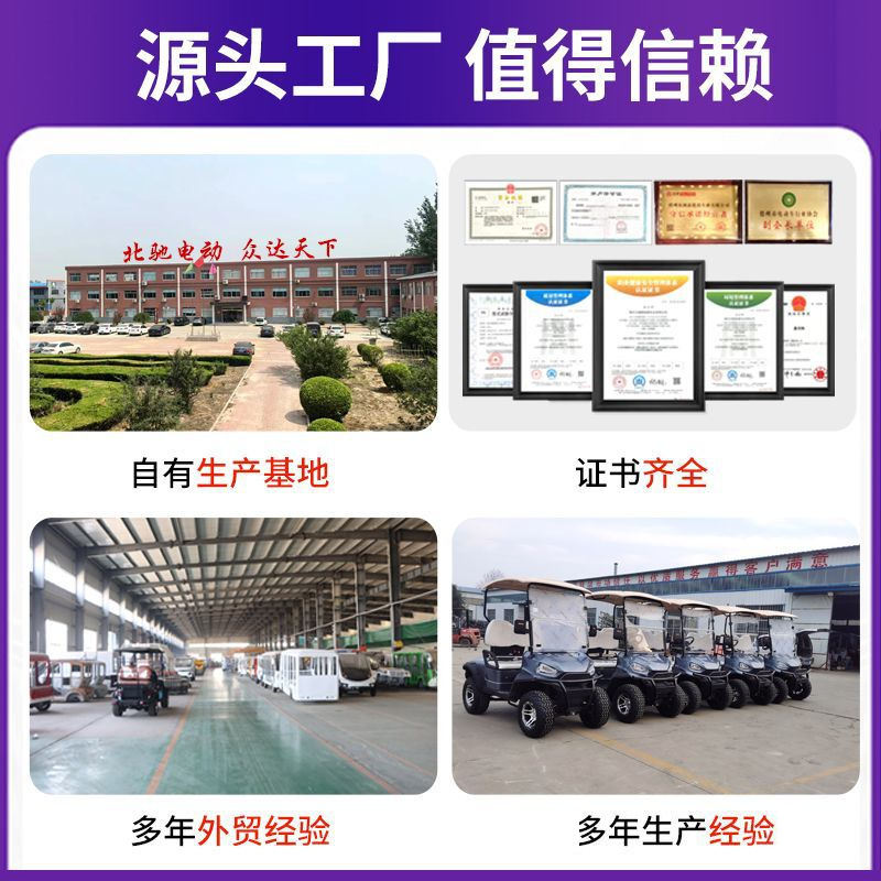 Customized Electric Golf Cart Airport Shuttle Bus 2-8 Seat Convertible Electric Golf Cart