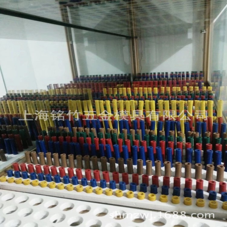 美标蓝色扁弹簧 非标定做弹簧 300长弹簧 弹簧