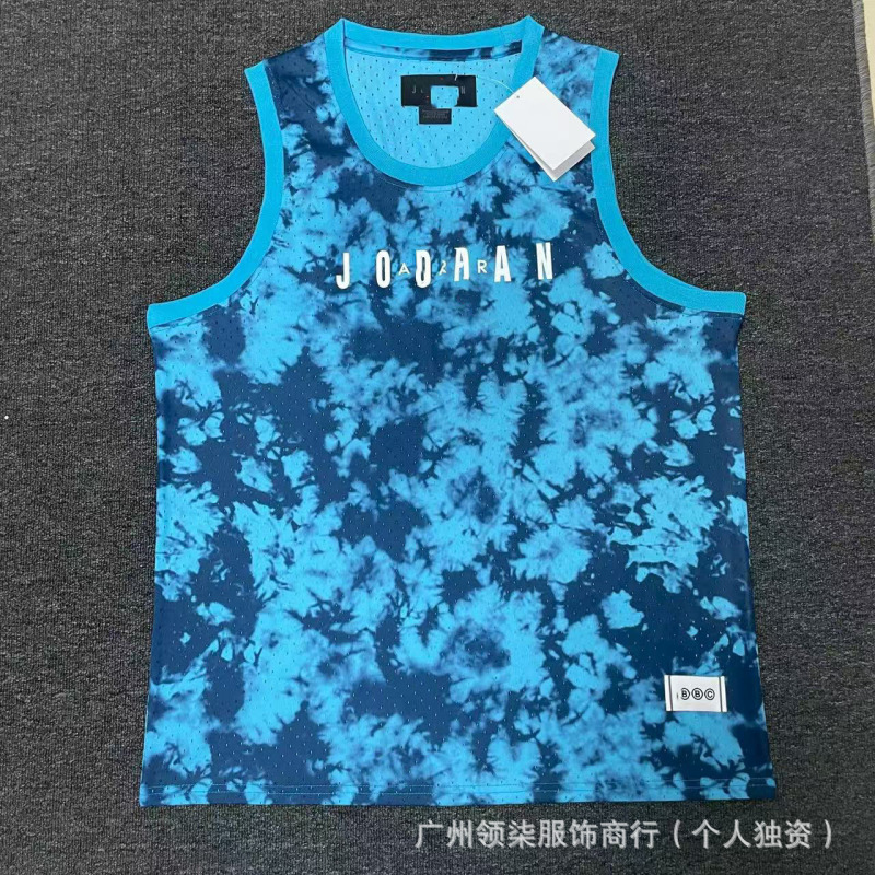 新款飞人运动篮球背心加短裤速干透气宽松日常休闲跑步运动背心|undefined