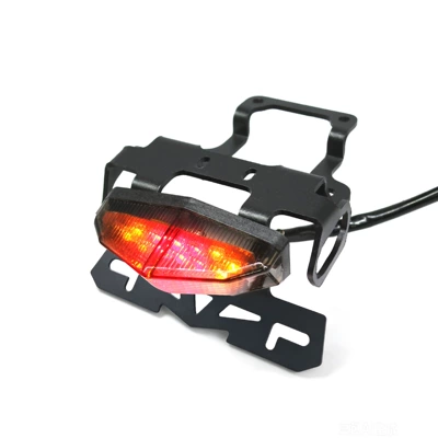 Off-Road Motorcycle Modified Taillight License Plate Lamp Accessories Aluminum Alloy for Kawasaki Klx230 Taillight License Plate Frame (Nömrə qabı) - taillight-license-plate-holder