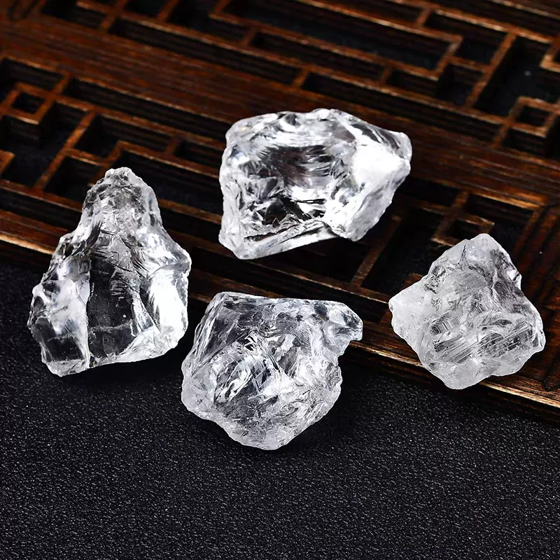 东海厂家直销天然白水晶原石手链消磁石香薰扩香石装饰摆件批发