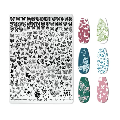 Technology Cute Nail Art Bow Frosted – Dırnaq bəzəkləri - max-004-with-back-plate