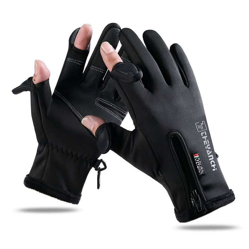 Travel men's demi-season windproof waterproof keep warm ski gloves, wholesale