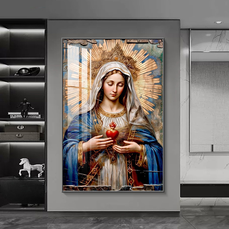跨境专供大尺寸经典时尚LED灯挂画客厅餐厅酒店艺术高清晶瓷挂画|undefined