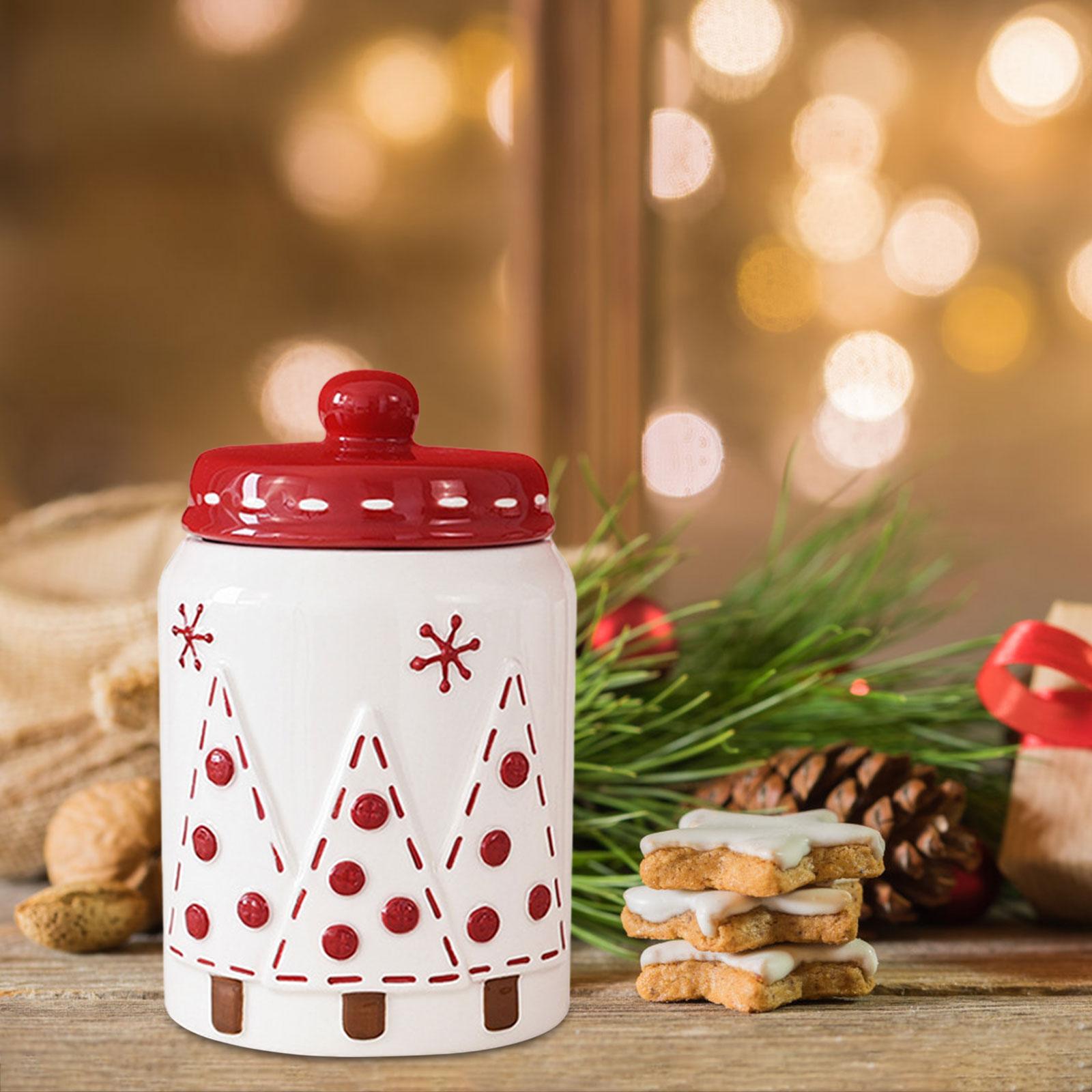 Cerámica de viento de Navidad, cubierta de cinta, almacenamiento sellado, cerámica de viento de Navidad, condimento de cerámica, taza de cerámica de Navidad
