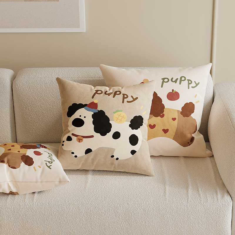 Cartoon Cute High-End Pillow, Light Luxury Pillow, Bed, Bedside, Living Room, Sofa Pillow Cover, Cushion, Lumbar Support with Core