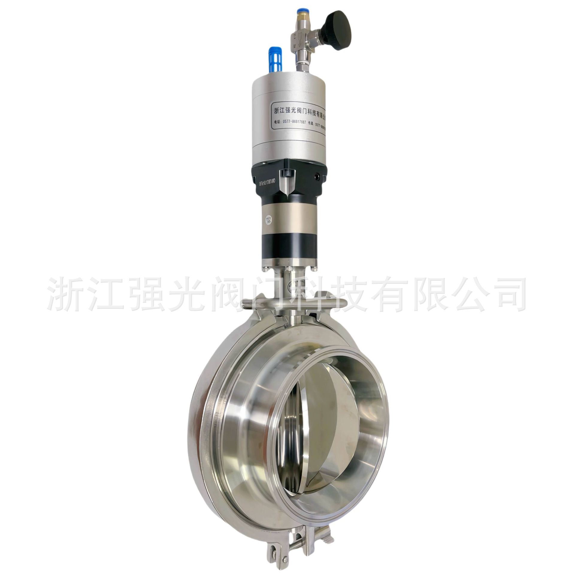 气动马达360°旋转卡盘快装卫生级食品级不锈钢气动旋转给料阀