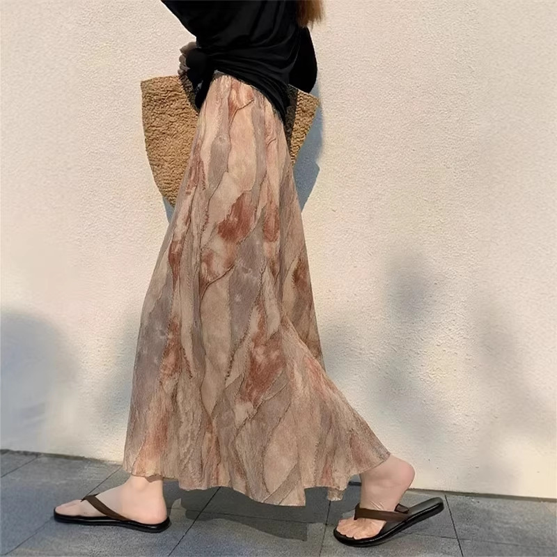 Beautiful Skirts for Important Occasions, Super Stylish Spring Wear, High-Waisted, Elegant, Asymmetrical Cut, A-Line Printed Skirt for Women Beautiful Skirts for Important Occasions, Super Stylish Spring Wear, High-Waisted, Elegant, Asymmetrical Cut, A-Line Printed Skirt for Women