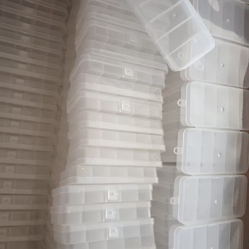 Transparent Plastic Lure Bait Box Wholesale Small Five-Compartment Accessory Box Tool Box Set Box Factory Fishing Gear