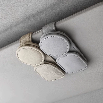 In-Car Sun Visor Storage Box, Car Glasses Clip/Bill Clip