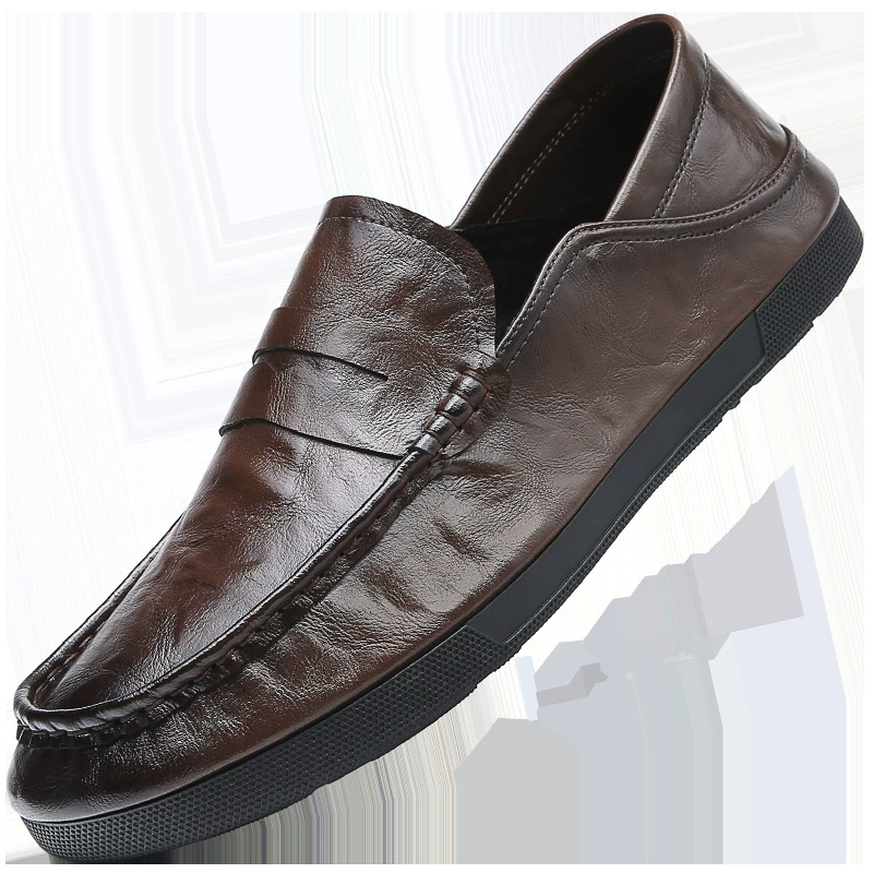 Demi-season breathable fashionable universal footwear, grabber for leisure, shoes for leather shoes, direct factory sales, autumn, soft sole