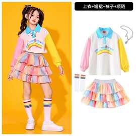 小学生运动会服装秋季套装开幕式儿童啦啦队演出服团体班服表演服