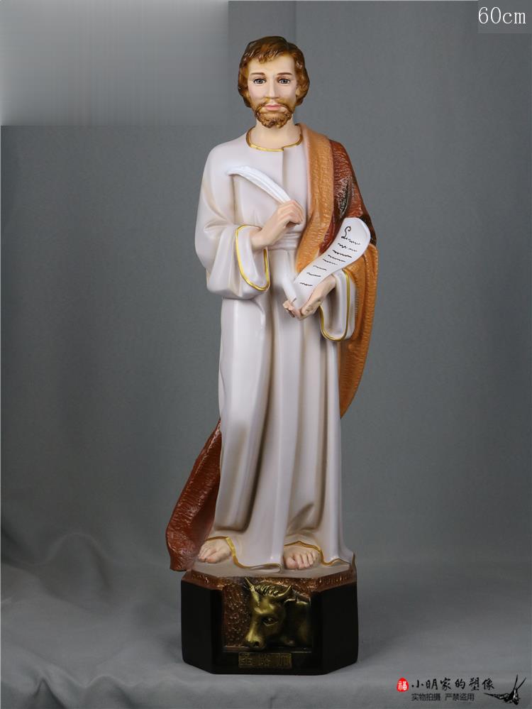 60cm San Lucas cuatro adornos de historia sagrada escultura de la iglesia de la casa decoración de la estatua de la sala de estar