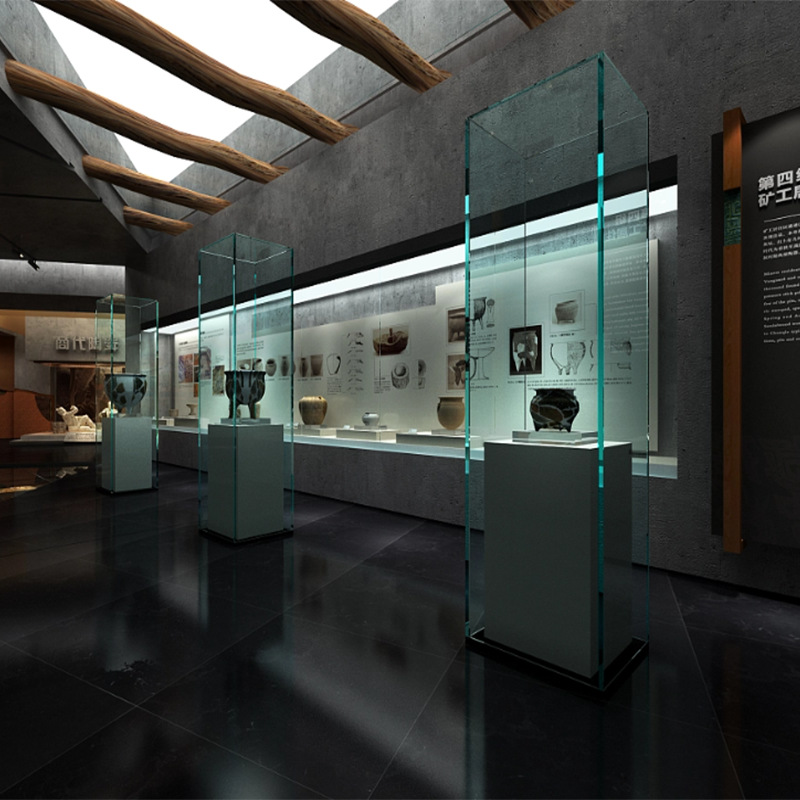 博物馆展示柜文物纪念馆展柜玻璃艺术馆古董展示架陈列柜直销厂家