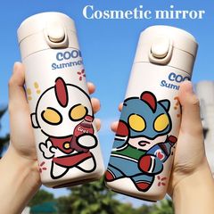 奧特曼卡通可愛保溫杯大容量不鏽鋼小巧超人輕便攜帶高顏值學生2C