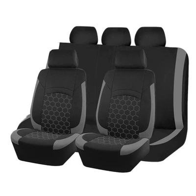 Black and Red, Black and Beige – Seat cushion, seat cover - gray